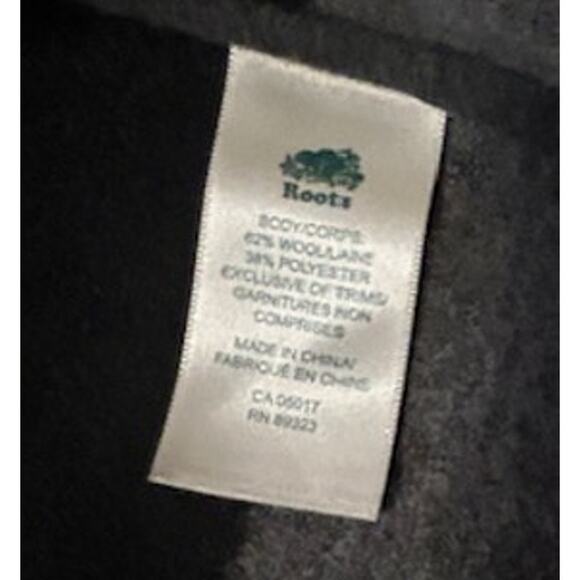 Roots Canada Gray and Black Wool Blend Womens Cardigan Size M - Picture 5 of 12